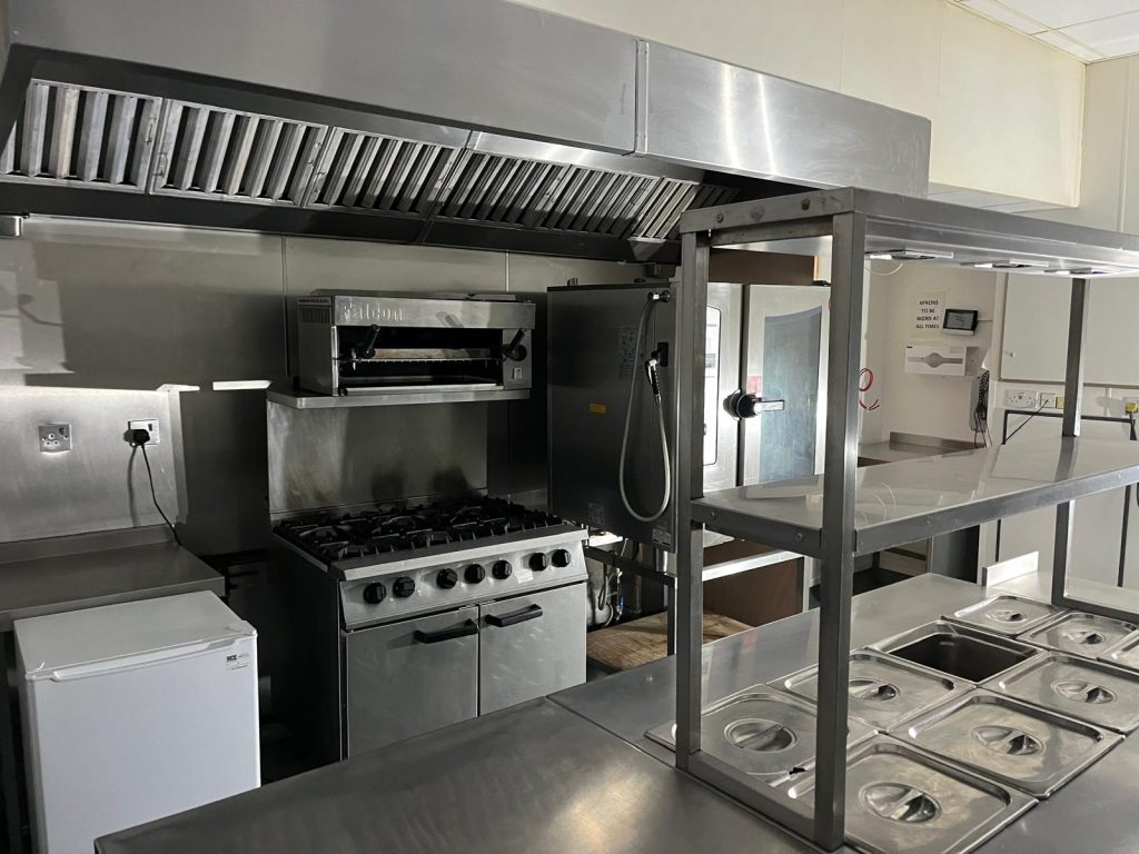 Kitchen extraction hood at Park Manor Care Home in Poole from the historic EC Cleaners archive