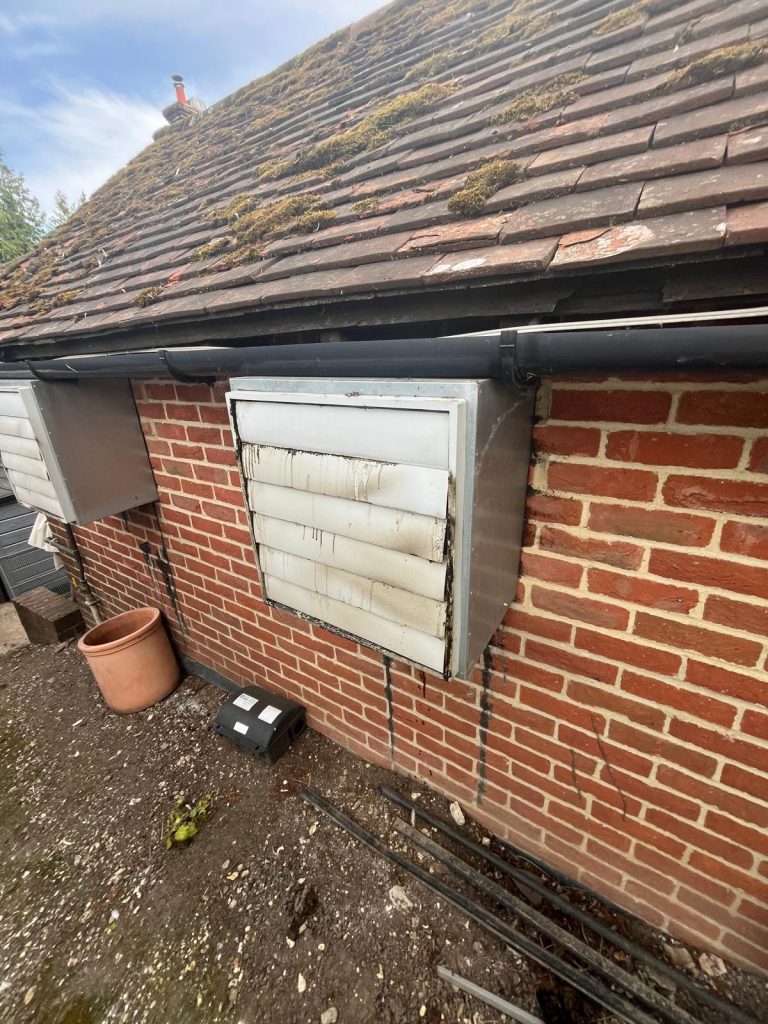 Commercial ventilation and extraction access from the historic EC Cleaners technical archive